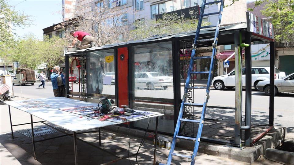بازسازی و بهسازی ایستگاه‌های اتوبوس در مراغه